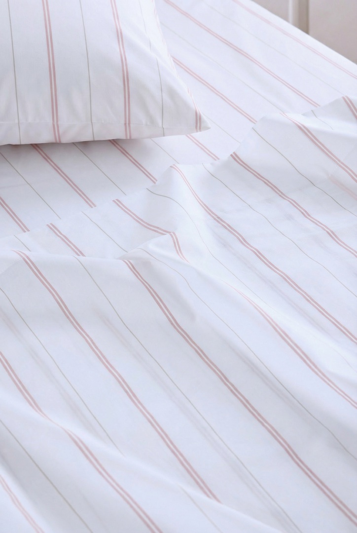 MM Linen | Cape Stripe Sheet Sets | Pink | Matching Extras Sold Separately image 1